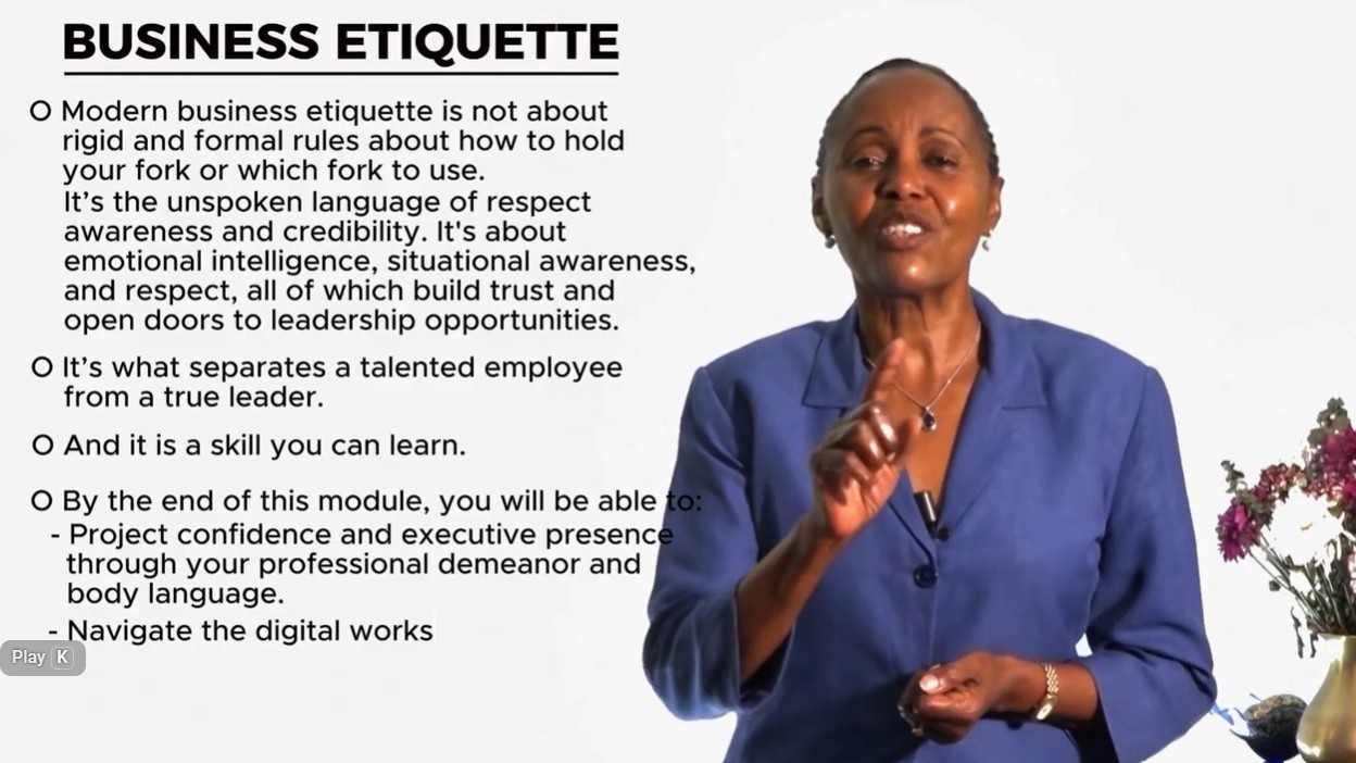 Business Ettiquette Course