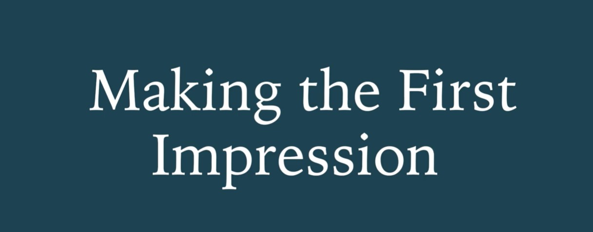 Make First Impression