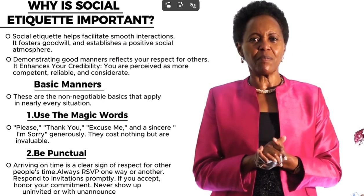 Social Etiquette Course
